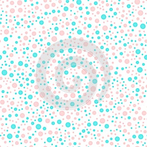 Circle colorful seamless pattern with different size and color.