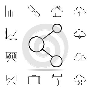 circle communication icon. Detailed set of simple icons. Premium graphic design. One of the collection icons for websites, web