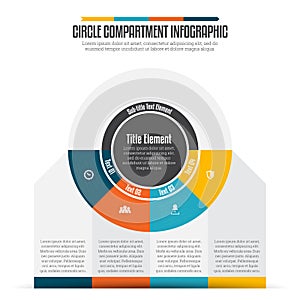 Circle Compartment Infographic