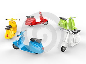 Circle of cool mopeds