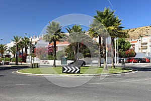 Circle crossroad in Lisbon.
