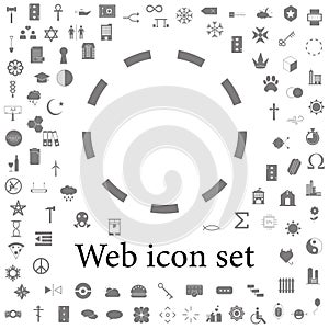 circle dash icon. web icons universal set for web and mobile photo