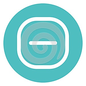 Circle, delete Bold Vector Icon which can be easily edited or modified