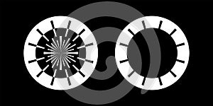 Circle Design Elements Set. Circular Geometric Shapes