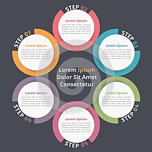 Circle Diagram Six Elements