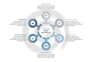 Circle Diagram - Six Elements