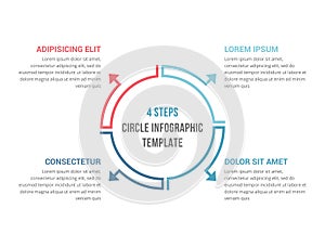 Circle Infographics - Four Elements