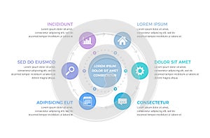 Circle Diagram - Six Elements