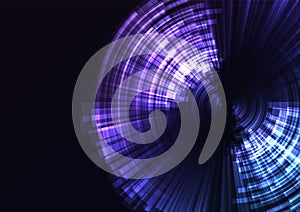 Circle digital abstract layer background