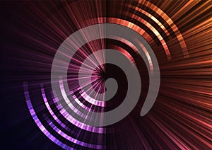 Circle digital pixel abstract background