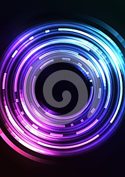 Circle digital pixel abstract background