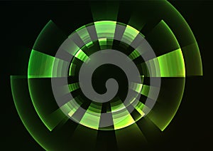 Circle digital pixel abstract background