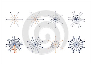 Circle dot connection logo