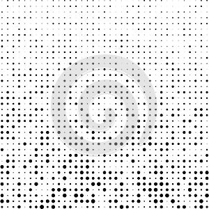 Circle Dots pattern design background in Black and white