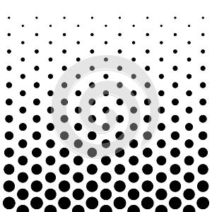 Circle Dots pattern design background in Black and white