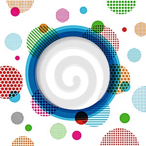 Circle and dotty background