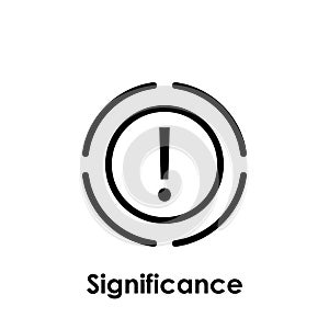 circle, exclamation mark, significance icon. One of business collection icons for websites, web design, mobile app