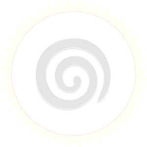 Circle Frame Postage Stamp Style