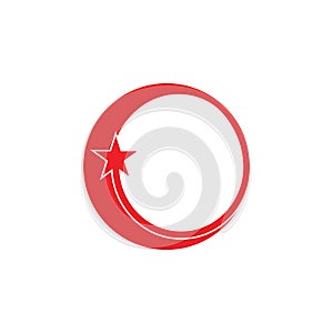 Circle geometric motion stars rotation logo vector