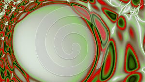 Circle grid wave fractal, abstract science background