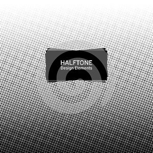 Circle halftone element, monochrome abstract graphic, prepress or generic concepts. Dotted gradient vector illustration photo