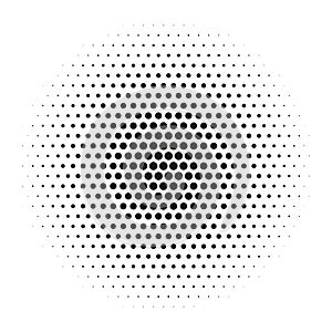 Circle Halftone pattern vector illustration