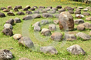 Circle heap of rocks