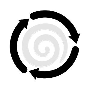 Circle icon.Segmented circle arrow.Circle logo