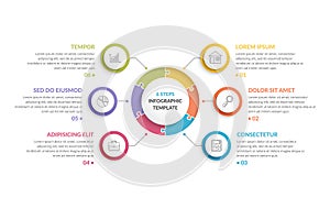 Circle Infographics - Six Elements