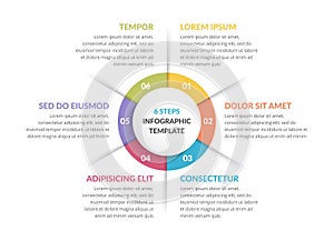 Circle Infographics - Six Elements photo