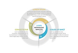 Circle Infographics - Three Elements photo