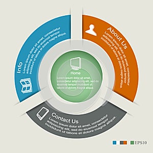 Circle infographics