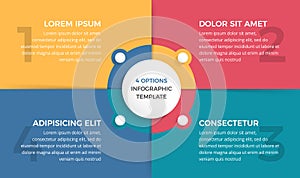 Circle Infographics - Four Elements