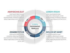 Circle Infographics - Four Elements