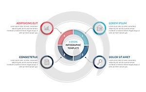 Circle Infographics - Four Elements