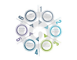 Circle Infographics - Six Elements