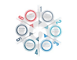 Circle Infographics - Six Elements