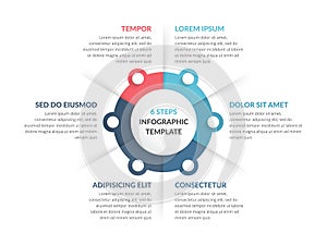 Circle Infographics - Six Elements