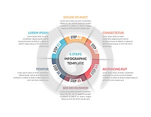 Circle Infographics - Six Elements