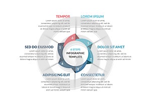 Circle Infographics - Six Elements