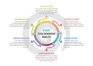 Circle Infographics - Six Elements