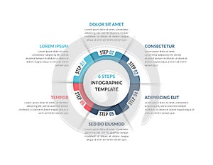 Circle Infographics - Six Elements