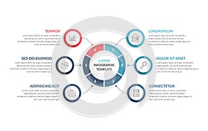 Circle Infographics - Six Elements