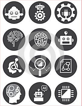 Circle infographics with Technology icons like chipset, iPad, internet, mail, pc, mobile, Wi-Fi, webcam. Template for diagram, gra