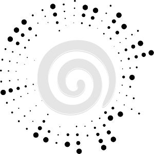 circle irregular rays half inside-outside empty medium circle center