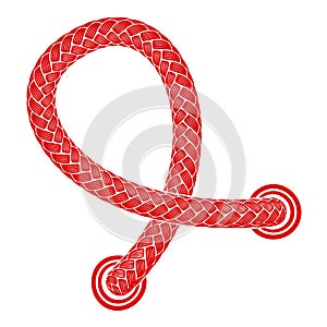 Circle laces icon, simple style photo