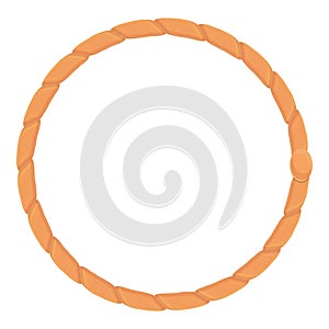 Circle lasso icon, cartoon style