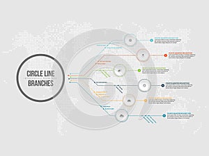 Circle Line Branches Infographic