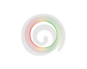 Circle line logo vectors