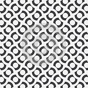 Circle lines overlap. linear vector pattern. graphic clean design for fabric, event, wallpaper etc.